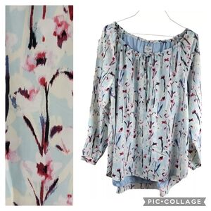 Haute Hippie 1X Top Womens Lined New Without Tags Floral